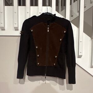 Vintage Military Style Women's sweater Jacket  by YUKA